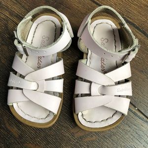 Toddler Girls Salt Water Sandals Pink Leather 6